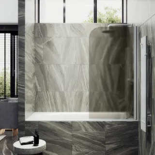 Шторка на ванну MaybahGlass MGV-617-1 70см белый